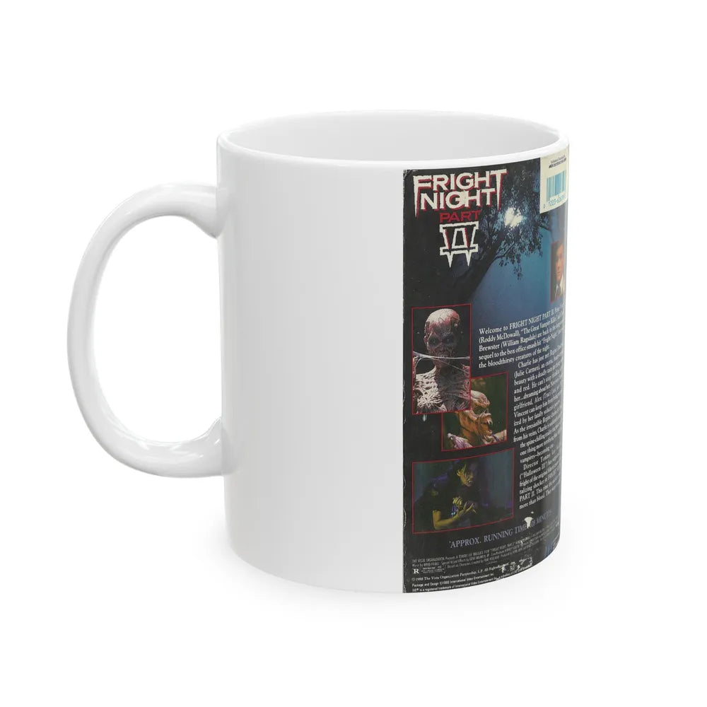 FRIGHT NIGHT PART 2 (VHS COVER) - White Coffee Mug-Go Mug Yourself