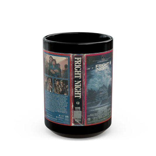 FRIGHT NIGHT RCA (VHS COVER) - Black Coffee Mug-15oz-Go Mug Yourself