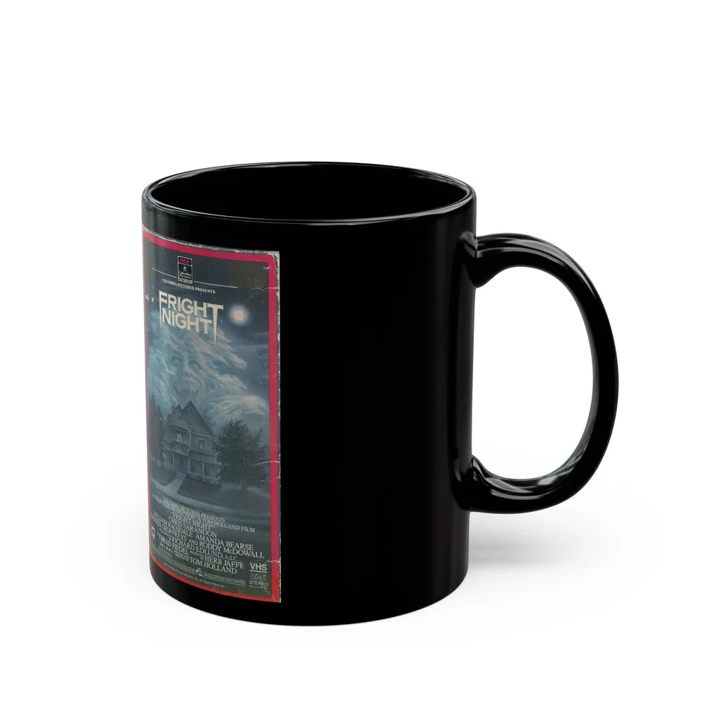 FRIGHT NIGHT RCA (VHS COVER) - Black Coffee Mug-Go Mug Yourself