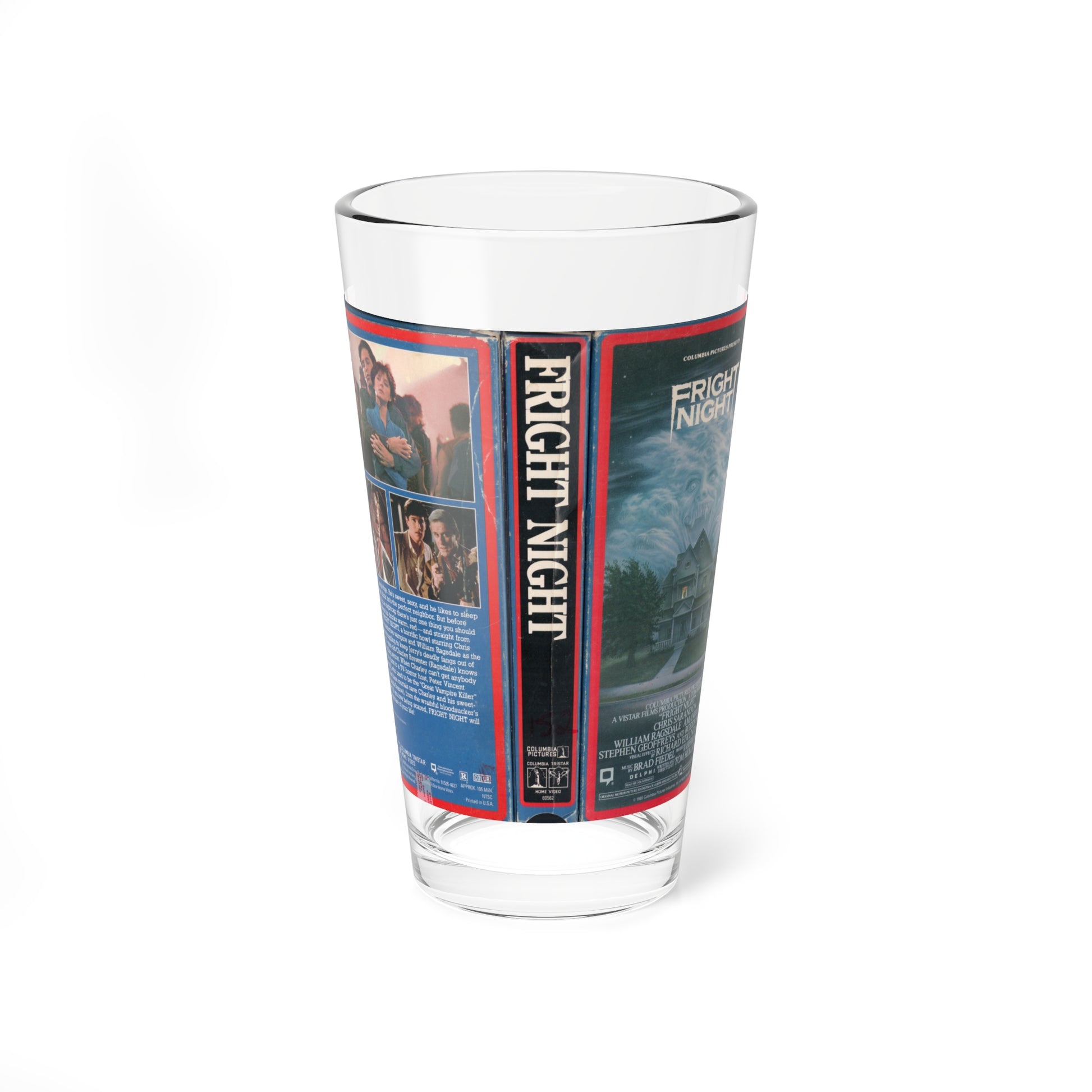 FRIGHT NIGHT (VHS COVER) Pint Glass 16oz-16oz-Go Mug Yourself