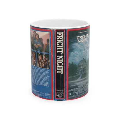 FRIGHT NIGHT (VHS COVER) - White Coffee Mug-11oz-Go Mug Yourself