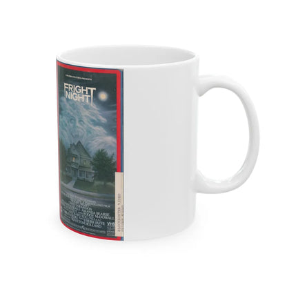 FRIGHT NIGHT (VHS COVER) - White Coffee Mug-Go Mug Yourself