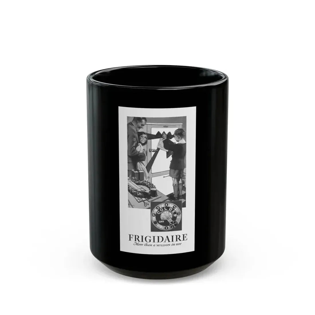 Frigidaire ad, Cosmopolitan, December 1929 - Black Coffee Mug 15oz - Go Mug Yourself