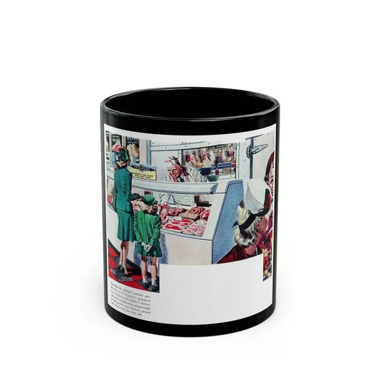 Frigidaire advertisement, The Saturday Evening Post, May 6, 1944 - Black Coffee Mug 11oz - Go Mug Yourself