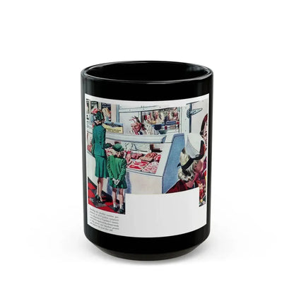 Frigidaire advertisement, The Saturday Evening Post, May 6, 1944 - Black Coffee Mug 15oz - Go Mug Yourself