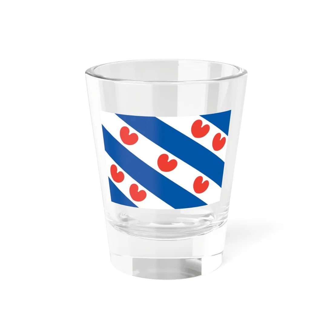 Frisian flag (Netherlands) Shot Glass 1.5oz 1.5oz - Go Mug Yourself