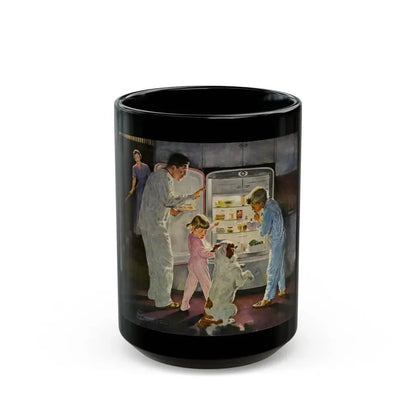 Friskies in the Fridge, 1956 - Black Coffee Mug 15oz - Go Mug Yourself