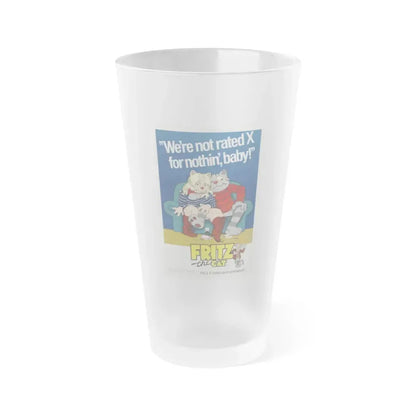 FRITZ THE CAT 1972 Movie Poster - Frosted Pint Glass 16oz Default Title - Go Mug Yourself
