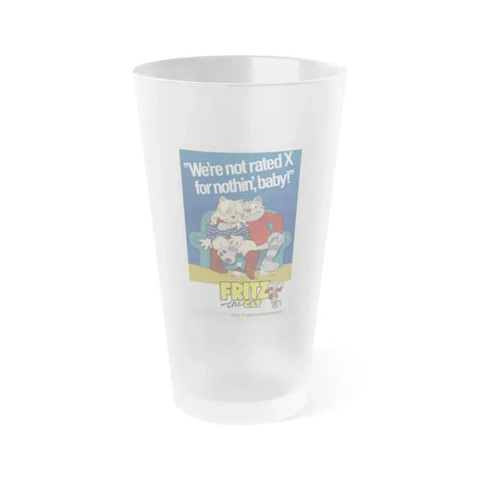 FRITZ THE CAT 1972 Movie Poster - Frosted Pint Glass 16oz Default Title - Go Mug Yourself