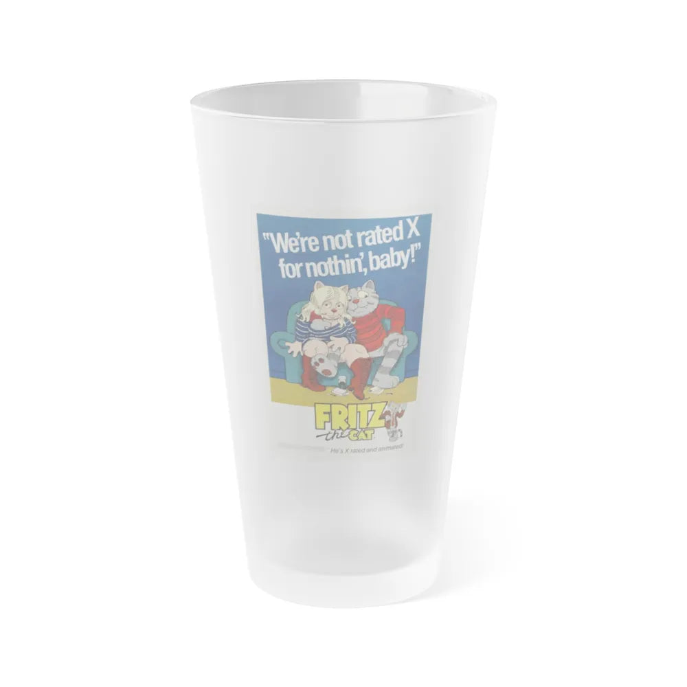 FRITZ THE CAT 1972 Movie Poster - Frosted Pint Glass 16oz-Go Mug Yourself