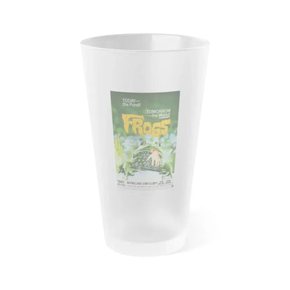 FROGS 1972 Movie Poster - Frosted Pint Glass 16oz 16oz Frosted - Go Mug Yourself