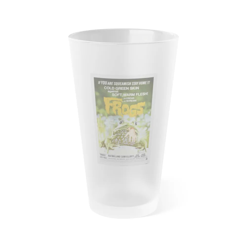 FROGS (2) 1972 Movie Poster - Frosted Pint Glass 16oz-16oz-Frosted-Go Mug Yourself