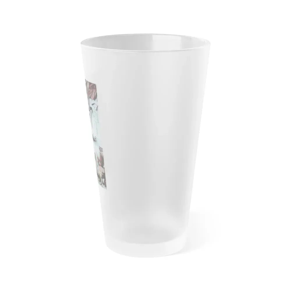 FROGS (JAPANESE) 1972 Movie Poster - Frosted Pint Glass 16oz - Go Mug Yourself