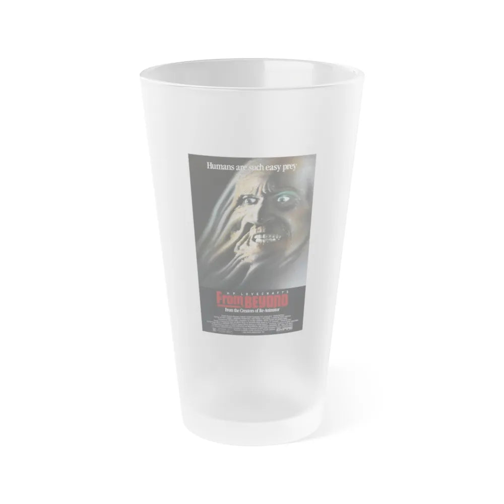 FROM BEYOND (2) 1986 Movie Poster - Frosted Pint Glass 16oz-16oz-Frosted-Go Mug Yourself