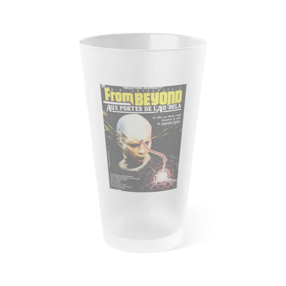 FROM BEYOND (FRENCH) 1986 Movie Poster - Frosted Pint Glass 16oz-16oz-Frosted-Go Mug Yourself