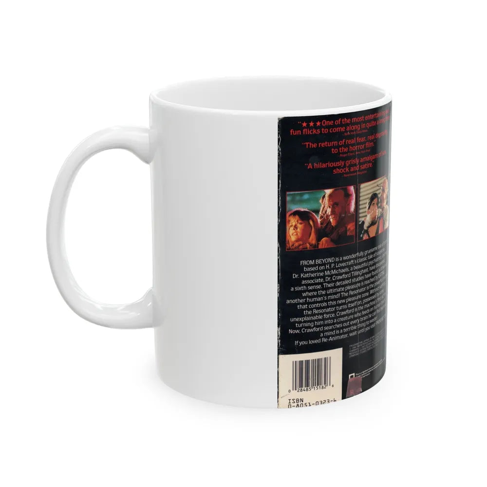 FROM BEYOND HP LOVECRAFT VESTRON (VHS COVER) - White Coffee Mug-Go Mug Yourself