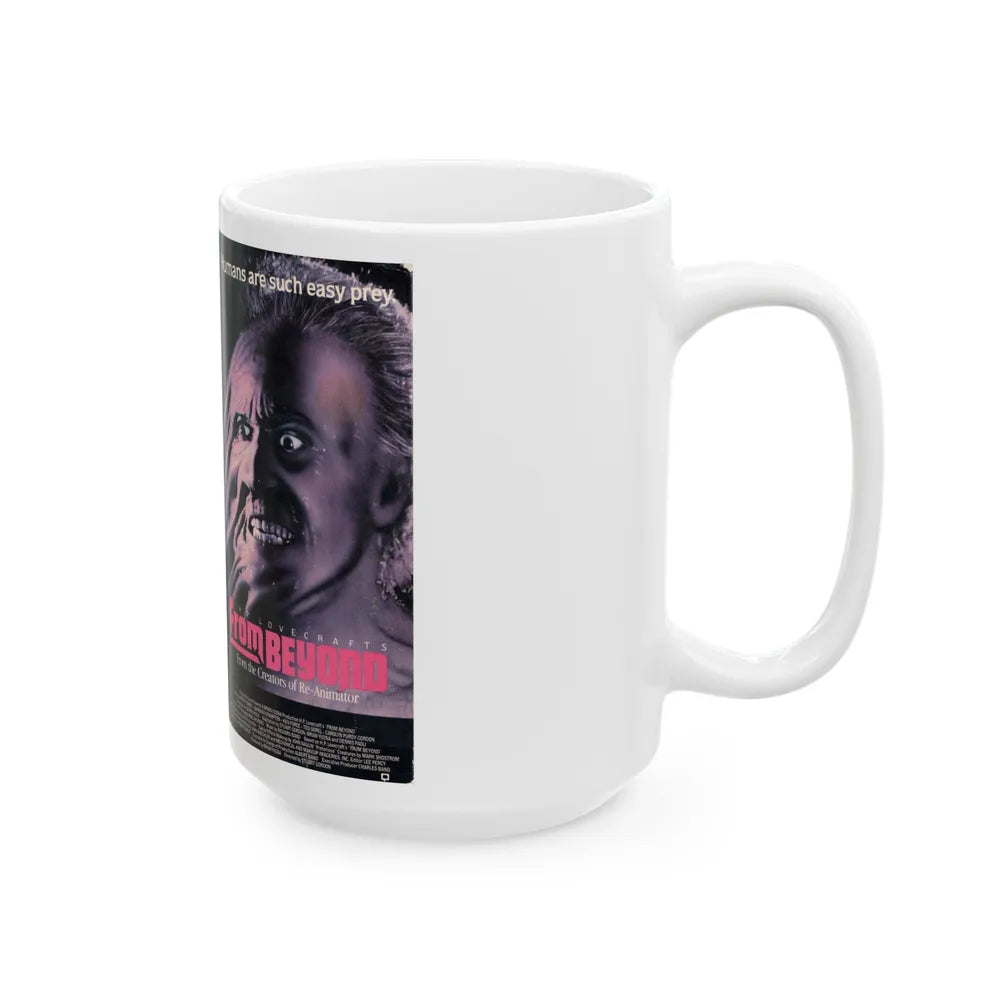 FROM BEYOND HP LOVECRAFT VESTRON (VHS COVER) - White Coffee Mug-Go Mug Yourself