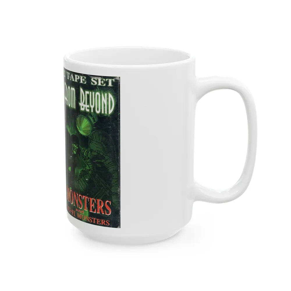 FROM BEYOND MONSTERS AND SCI FI MONSTERS (VHS COVER) - White Coffee Mug-Go Mug Yourself