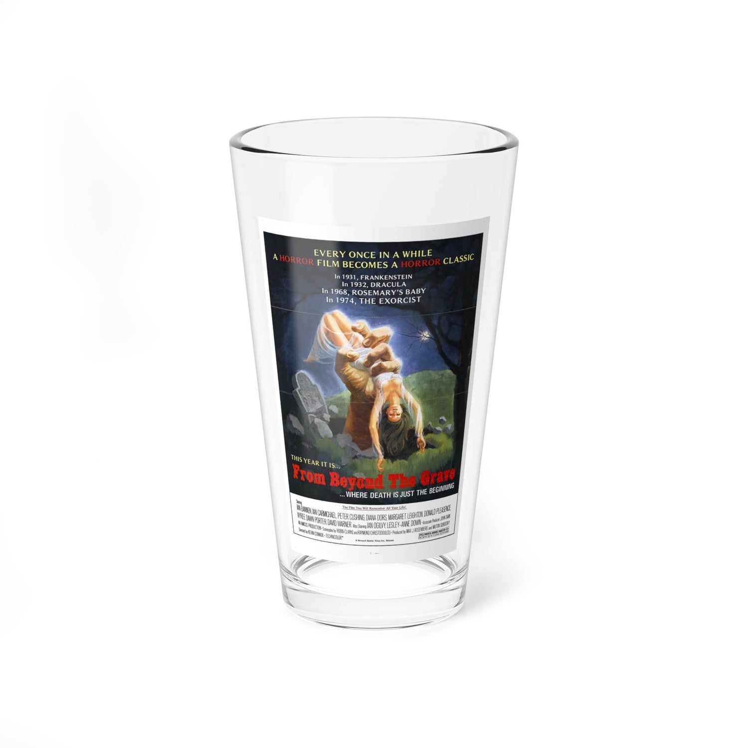 FROM BEYOND THE GRAVE (2) 1974 Movie Poster - Pint Glass 16oz-16oz-Go Mug Yourself