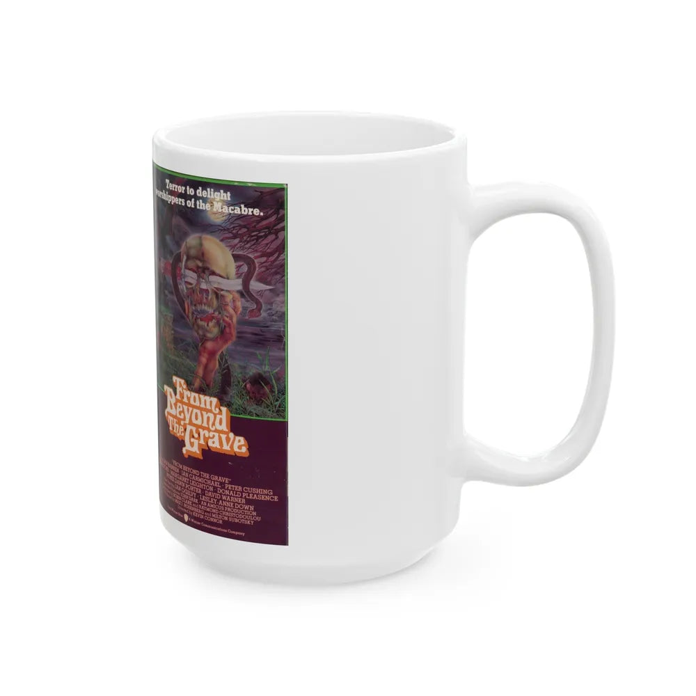 FROM BEYOND THE GRAVE (VHS COVER) - White Coffee Mug-Go Mug Yourself