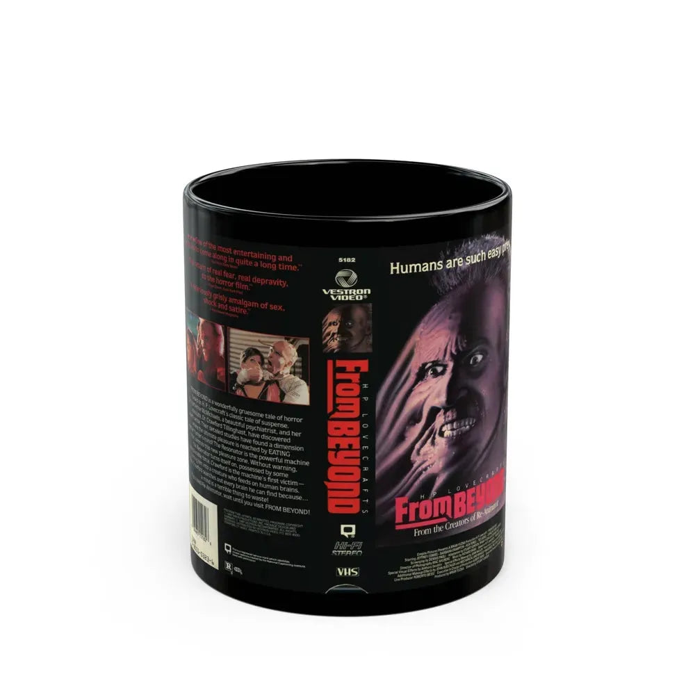 FROM BEYOND (VHS COVER) - Black Coffee Mug 11oz - Go Mug Yourself