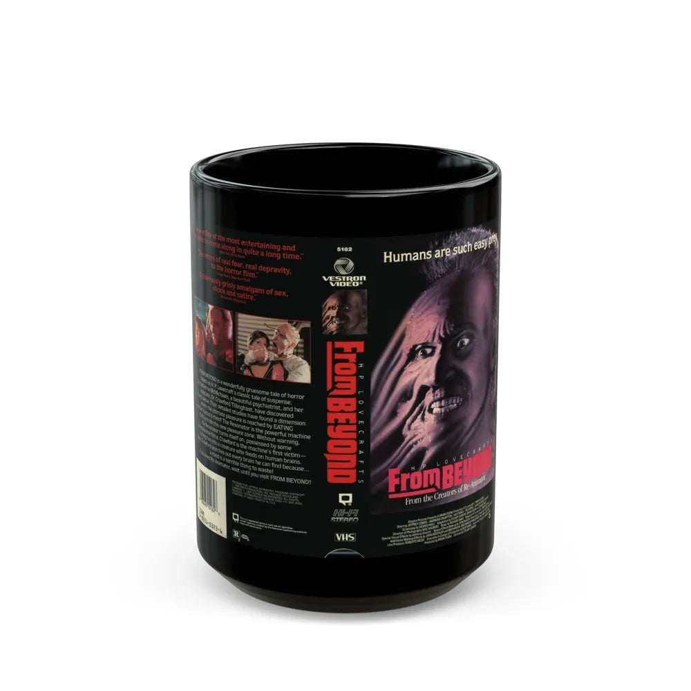 FROM BEYOND (VHS COVER) - Black Coffee Mug-15oz-Go Mug Yourself