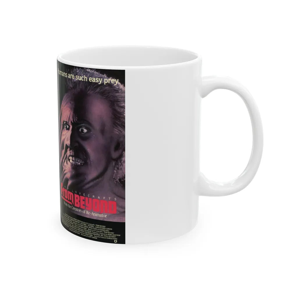 FROM BEYOND (VHS COVER) - White Coffee Mug-Go Mug Yourself