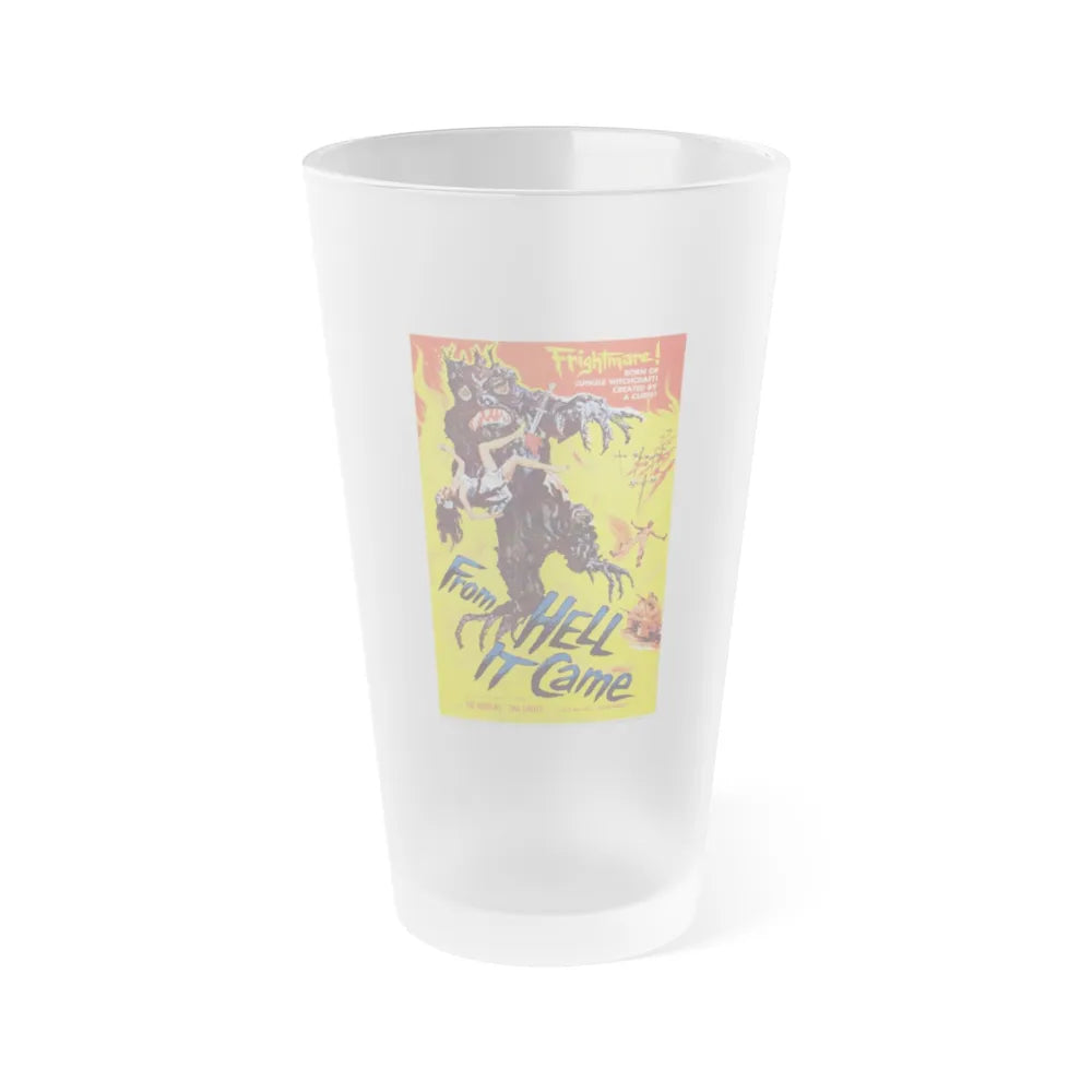 FROM HELL IT CAME 1957 Movie Poster - Frosted Pint Glass 16oz-16oz-Frosted-Go Mug Yourself