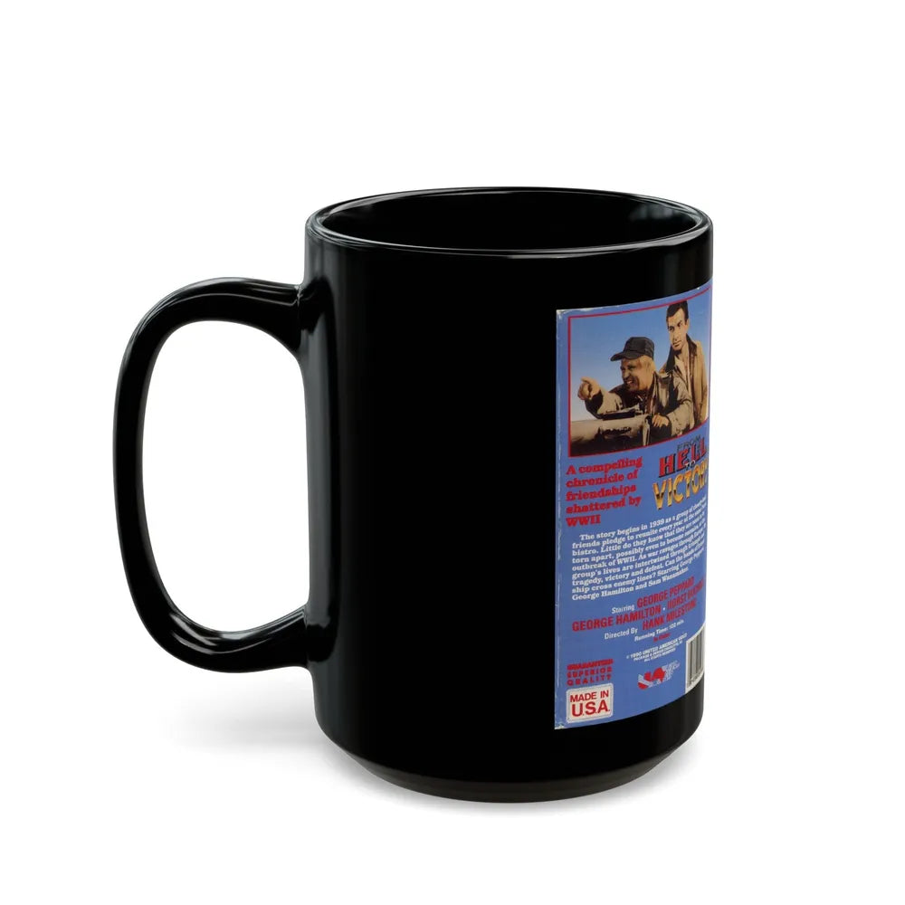 FROM HELL TO VICTORY (VHS COVER) - Black Coffee Mug-Go Mug Yourself