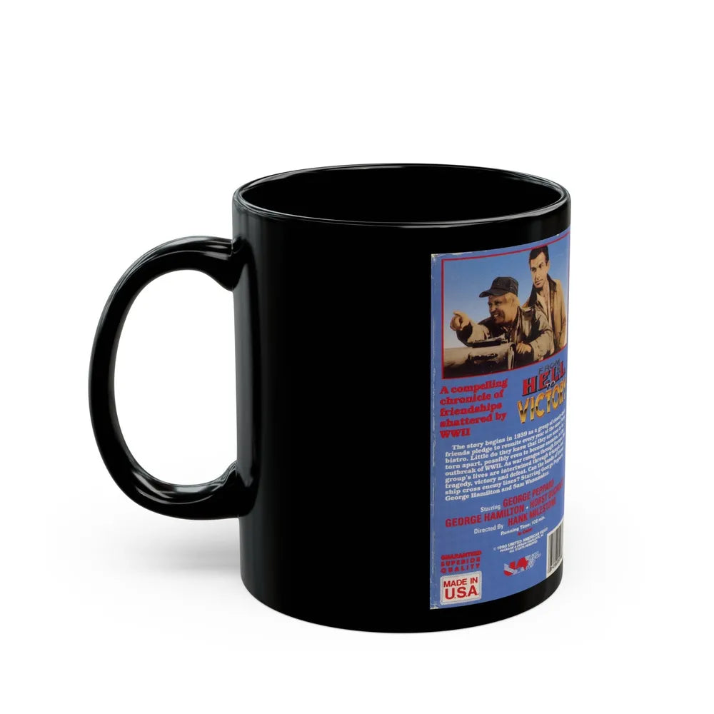 FROM HELL TO VICTORY (VHS COVER) - Black Coffee Mug-Go Mug Yourself