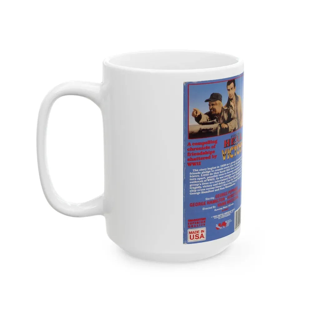 FROM HELL TO VICTORY (VHS COVER) - White Coffee Mug - Go Mug Yourself