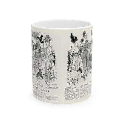 From Paris, Harper's Bazaar, May 1916 - White Coffee Mug 11oz - Go Mug Yourself