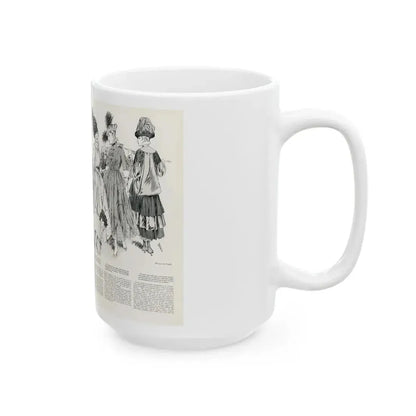 From Paris, Harper's Bazaar, May 1916 - White Coffee Mug - Go Mug Yourself