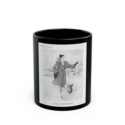 From the Jaye Oliver Archives, Charles Montaignet, 1945 - Black Coffee Mug 11oz - Go Mug Yourself
