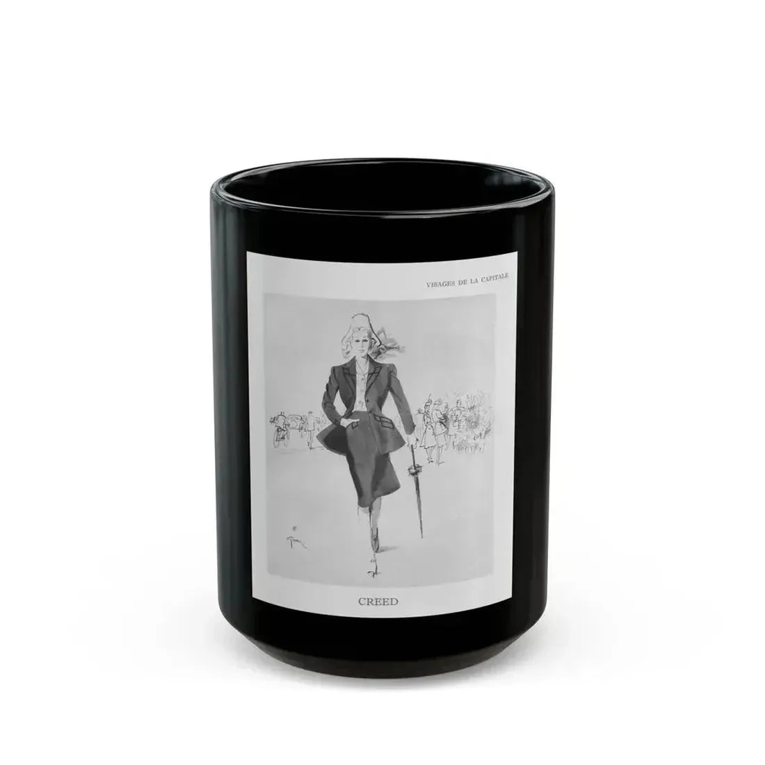 From the Jaye Oliver Archives, Creed, 1945 - Black Coffee Mug 15oz - Go Mug Yourself