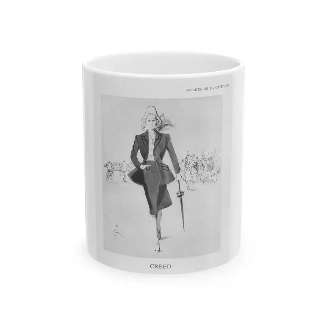 From the Jaye Oliver Archives, Creed, 1945 - White Coffee Mug 11oz - Go Mug Yourself