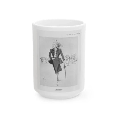 From the Jaye Oliver Archives, Creed, 1945 - White Coffee Mug 15oz - Go Mug Yourself