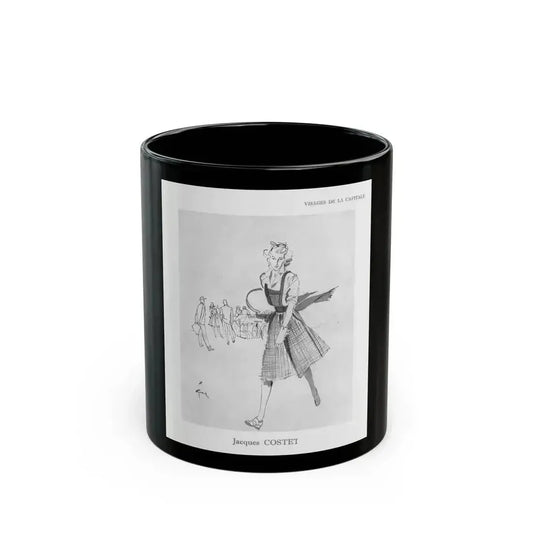 From the Jaye Oliver Archives, Jacques Costet, 1945 - Black Coffee Mug 11oz - Go Mug Yourself