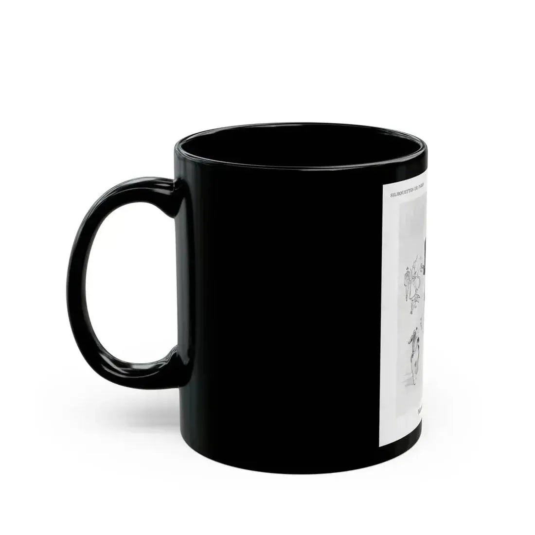 From the Jaye Oliver Archives, Marcelle Chaumont, 1945 - Black Coffee Mug - Go Mug Yourself
