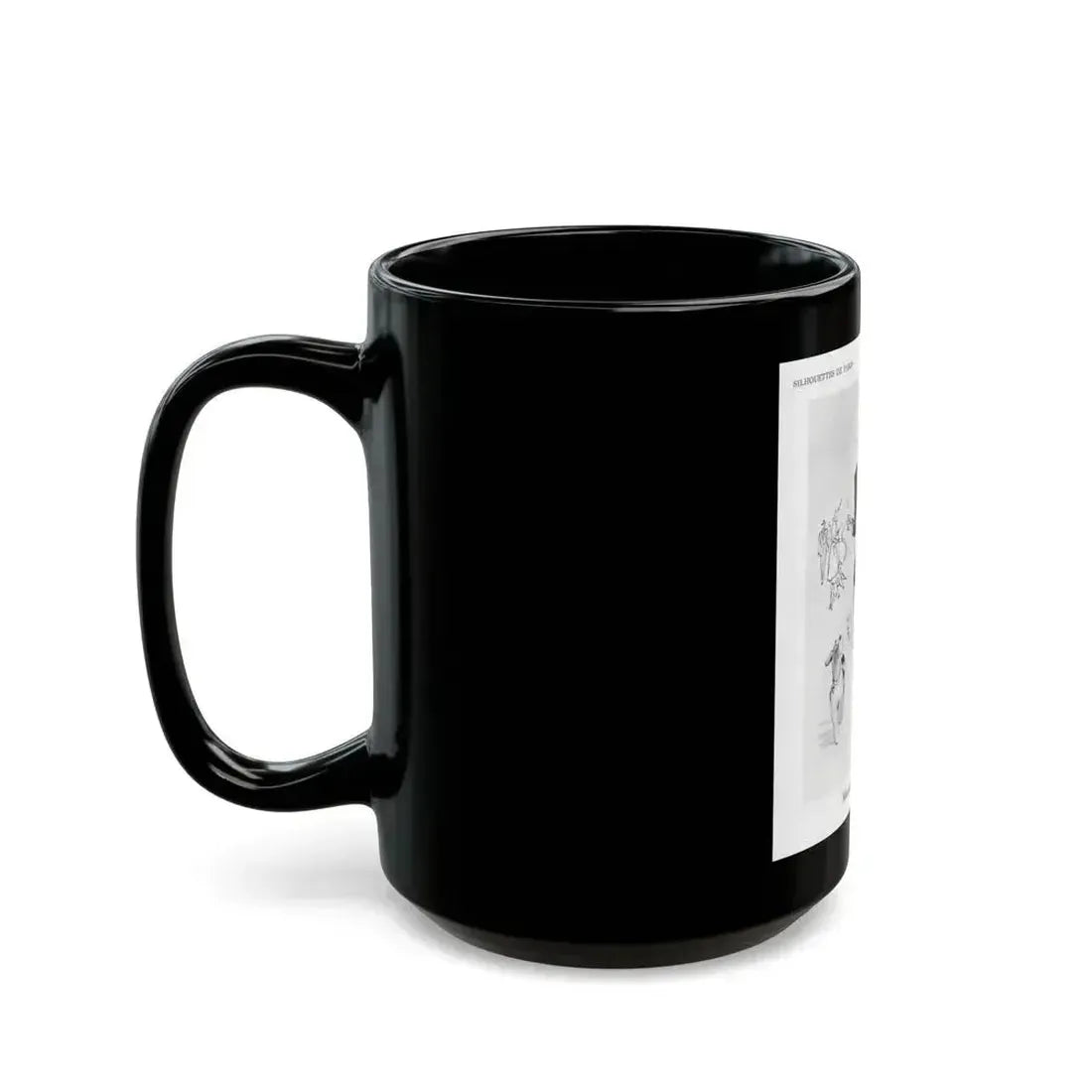 From the Jaye Oliver Archives, Marcelle Chaumont, 1945 - Black Coffee Mug - Go Mug Yourself
