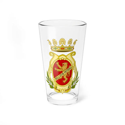 Frosinone-Stemma (Italy) (Coat of Arms) Pint Glass 16oz 16oz - Go Mug Yourself
