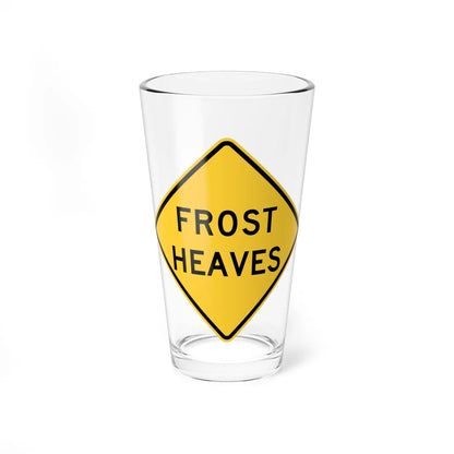 FROST HEAVES MUTCD-ID W8-801 (Idaho) (Road Sign) Pint Glass 16oz 16oz - Go Mug Yourself