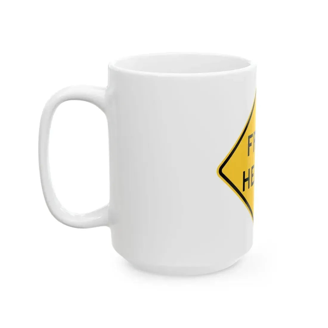 FROST HEAVES MUTCD-ID W8-801 (Idaho) (Road Sign) White Coffee Mug - Go Mug Yourself