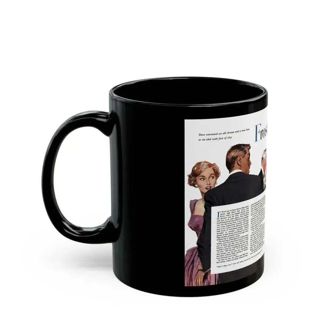 Frost in Heaven (1), The American Magazine, January 1953 - Black Coffee Mug - Go Mug Yourself