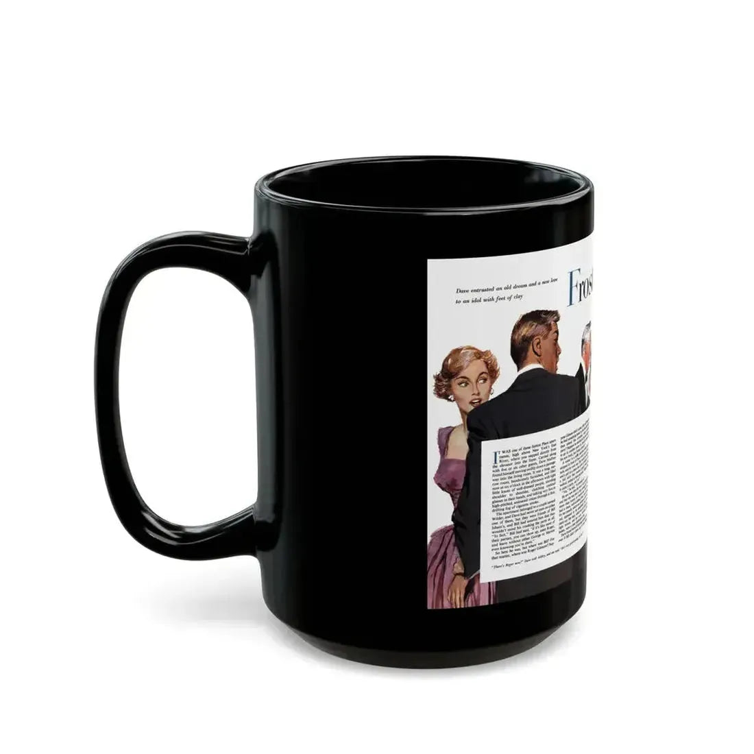 Frost in Heaven (1), The American Magazine, January 1953 - Black Coffee Mug - Go Mug Yourself