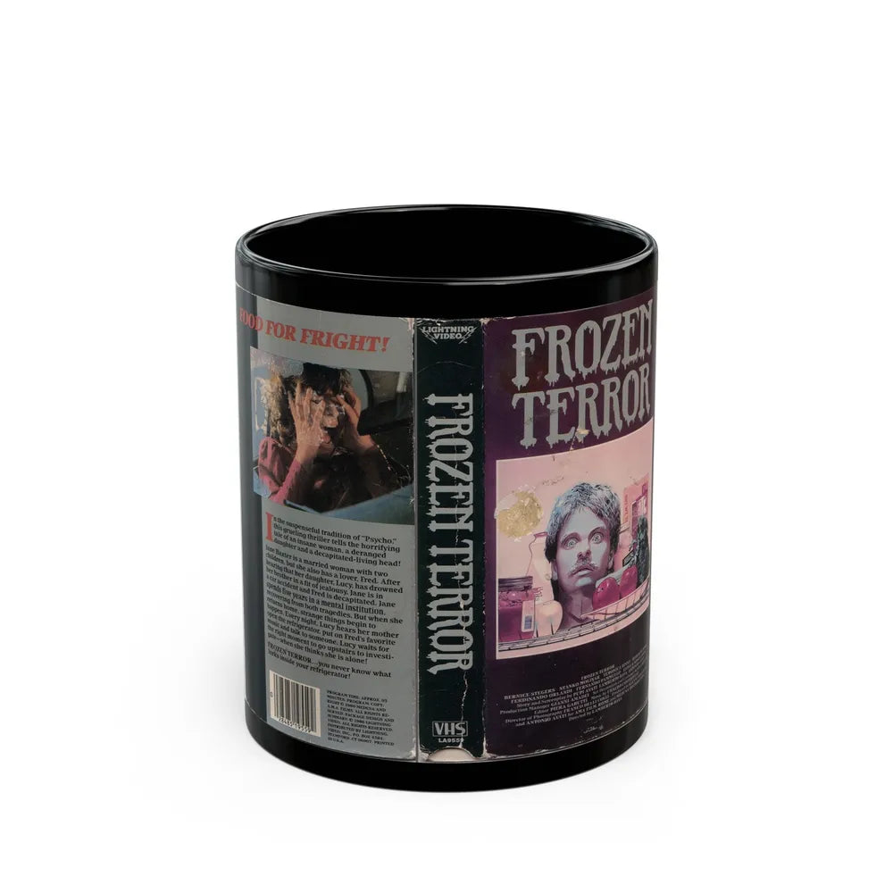 FROZEN TERROR (VHS COVER) - Black Coffee Mug-11oz-Go Mug Yourself