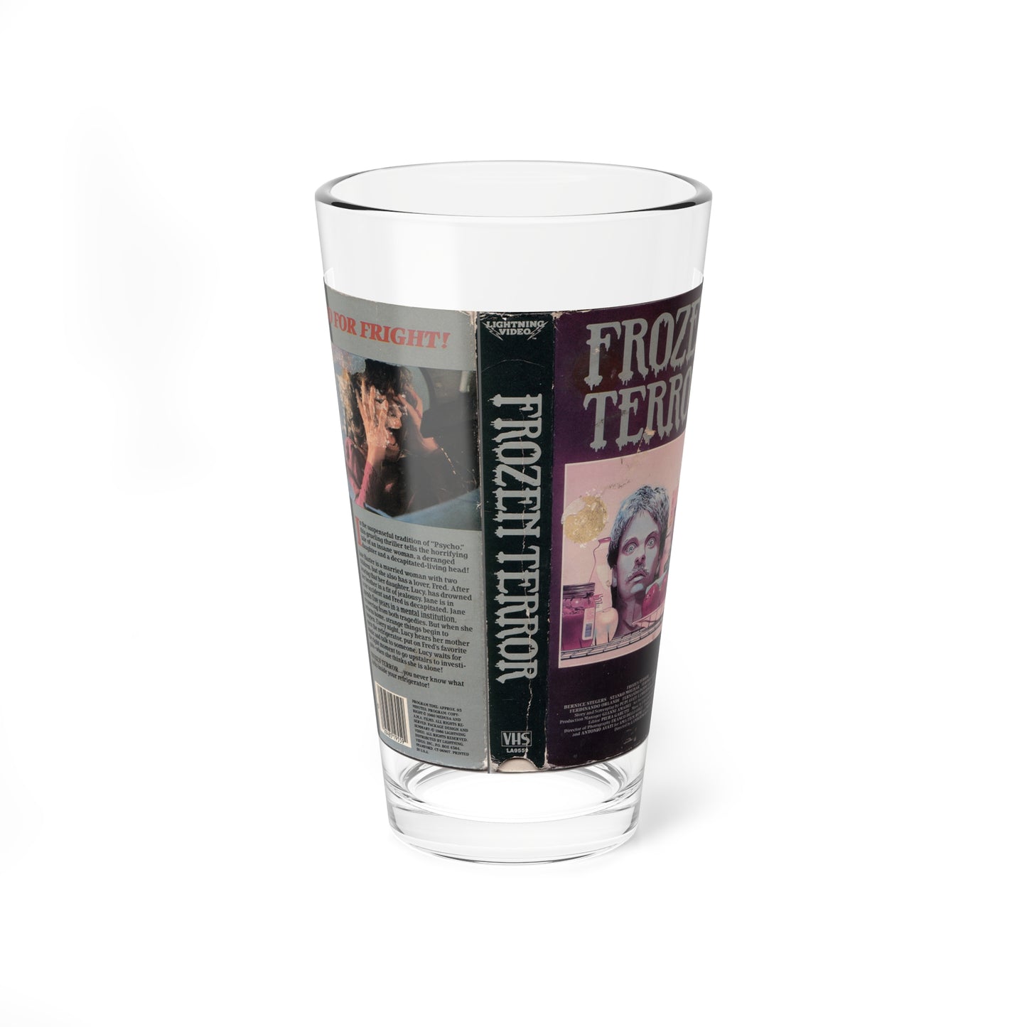 FROZEN TERROR (VHS COVER) Pint Glass 16oz-16oz-Go Mug Yourself