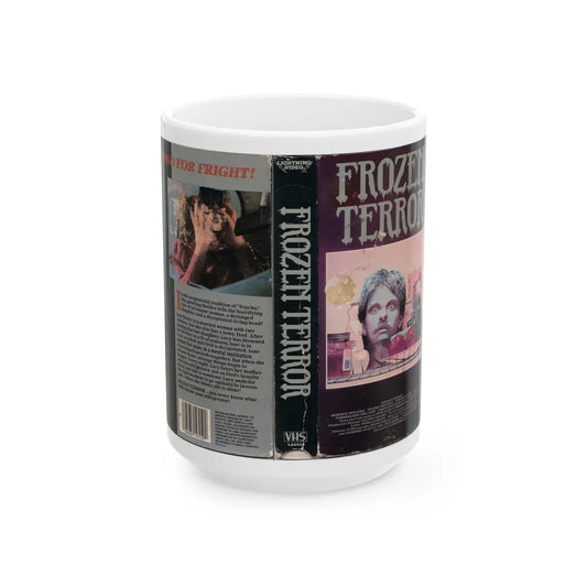 FROZEN TERROR (VHS COVER) - White Coffee Mug-15oz-Go Mug Yourself