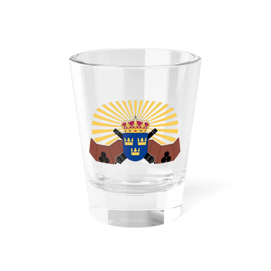 Första amfibieregementet vapen (Sweden) (Coat of Arms) Shot Glass 1.5oz 1.5oz - Go Mug Yourself