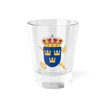 Försvarets civilförvaltning vapen (Sweden) (Coat of Arms) Shot Glass 1.5oz 1.5oz - Go Mug Yourself